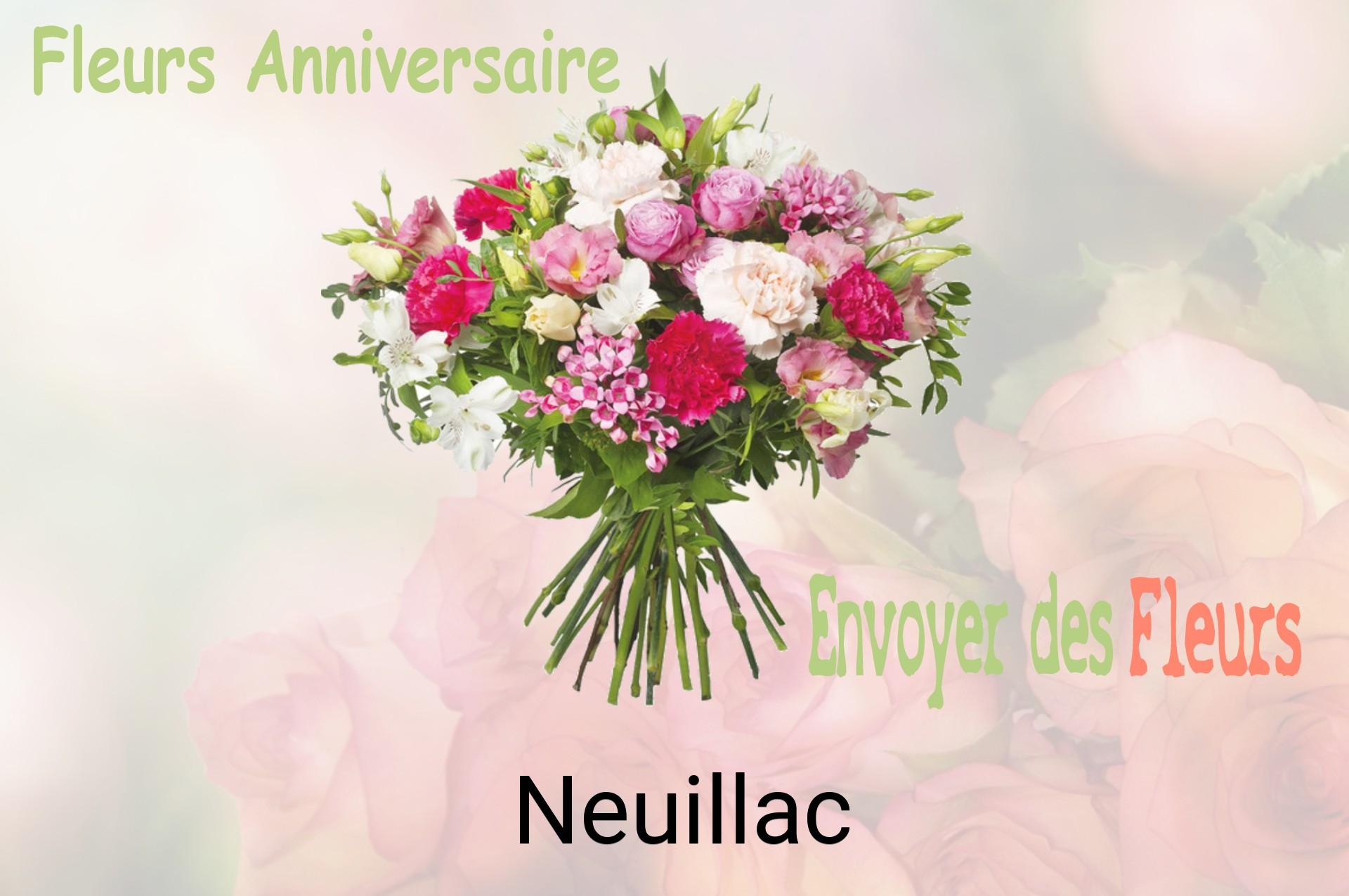 Bouquet de fleurs d’anniversaire livré à Neuillac
