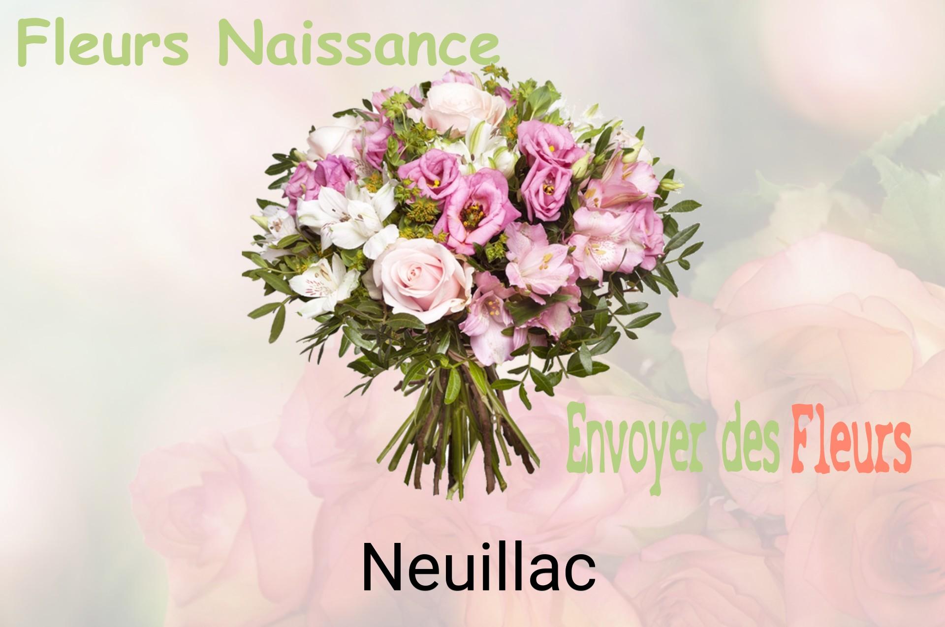 Bouquet de fleurs de naissance livré à Neuillac